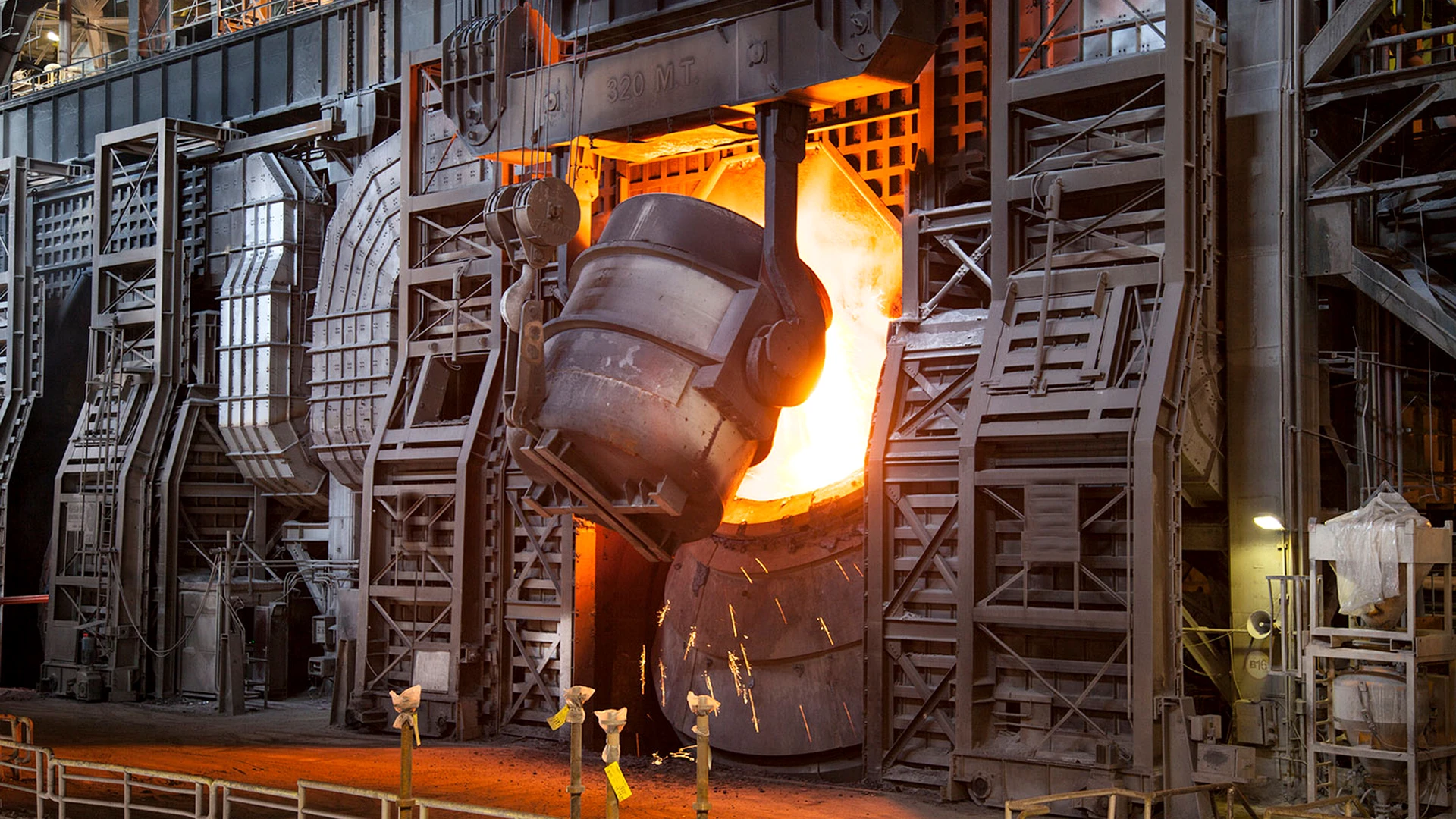 Manganese steel casting process